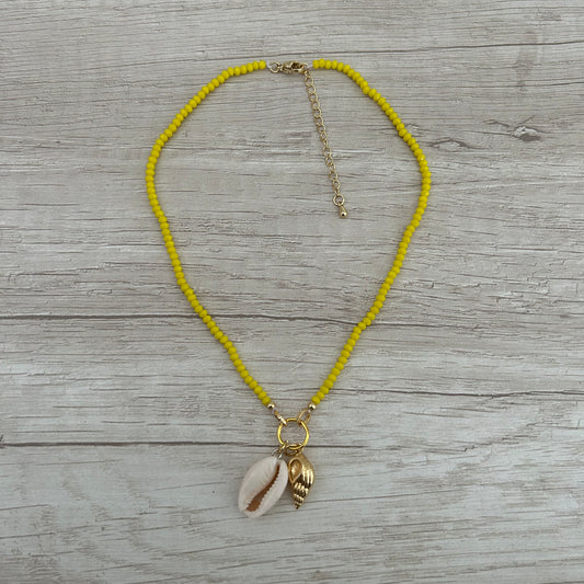 Collar cristales colgantes Mar