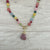 Collar piedra colores