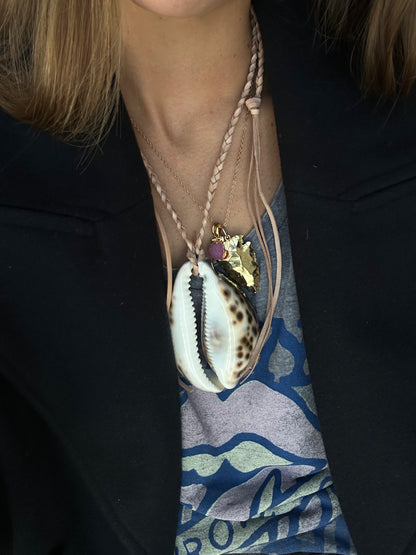 Big Shell trenzado beige