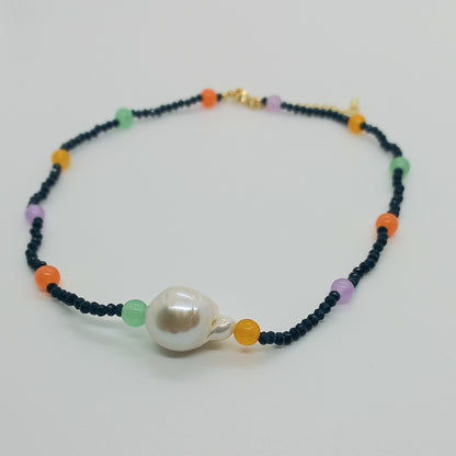 Choker Cristales Perlón