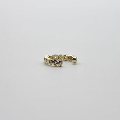 Ear Cuff Circón Blanco